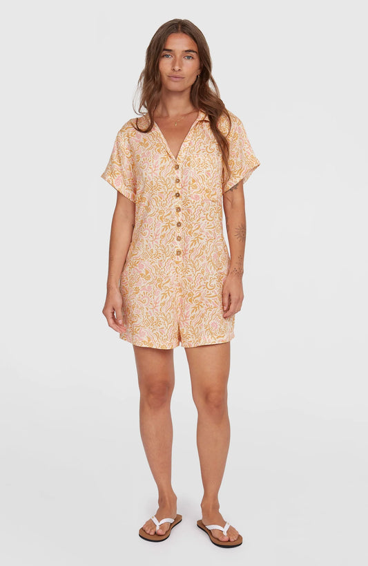 O'Neill Women Of the Wave Romper Orange