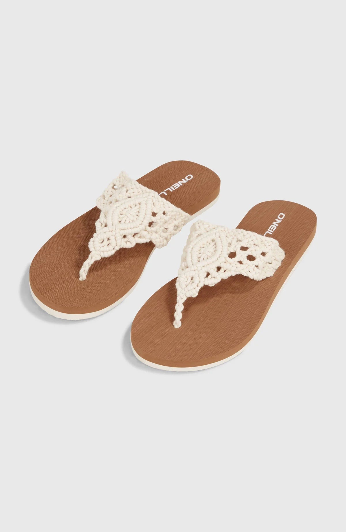 O'Neill Women Ditsy Crochet Sandals | White