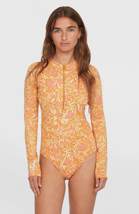 O´Neill Women of Wave Long-Sleeve Surf Suit Orange