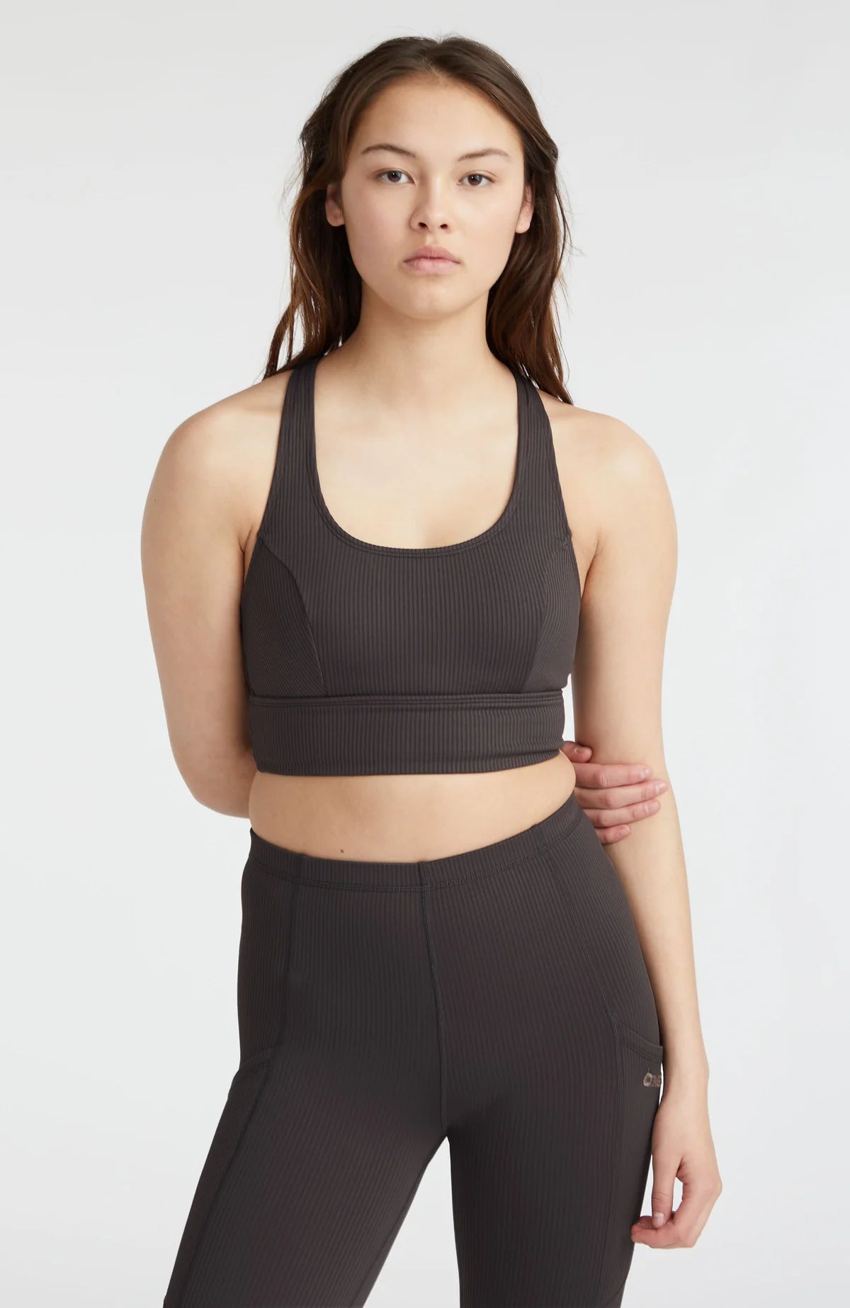 Women O'Neill TRVLR Series Rib Sports Top Size S | Grey