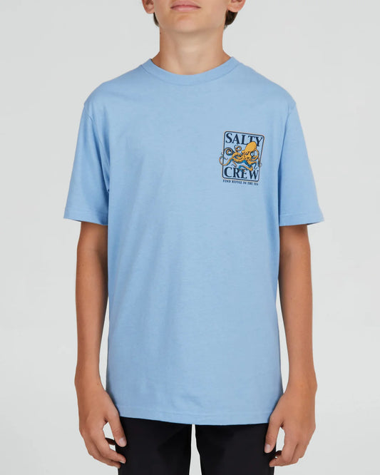 Salty Crew Ink Slinger S/S Tee Kids - Marine Blue