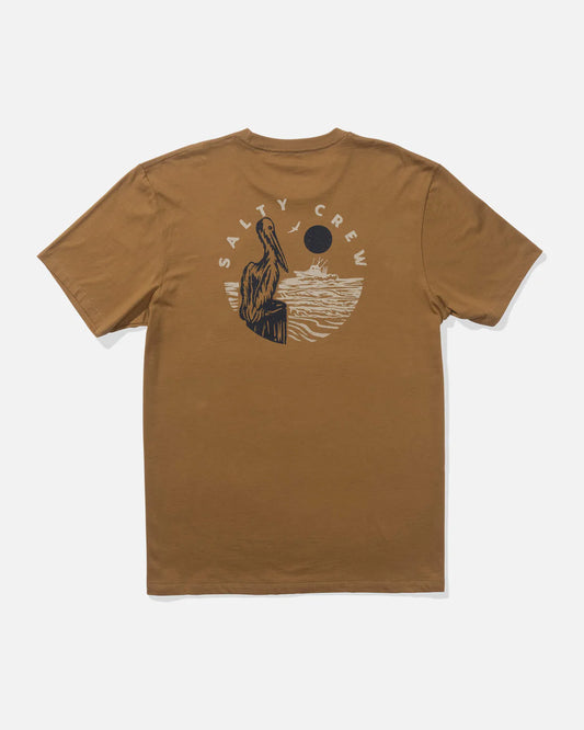 Salty Crew StakeOut Tee Brown