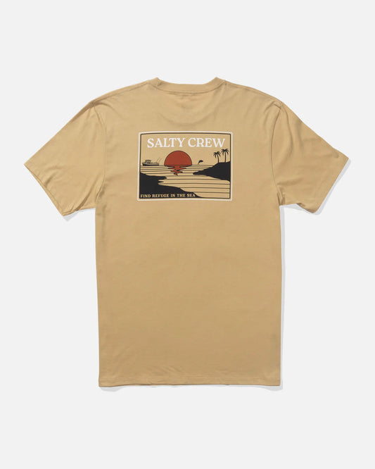 Salty Crew Reflection Tee Khaki