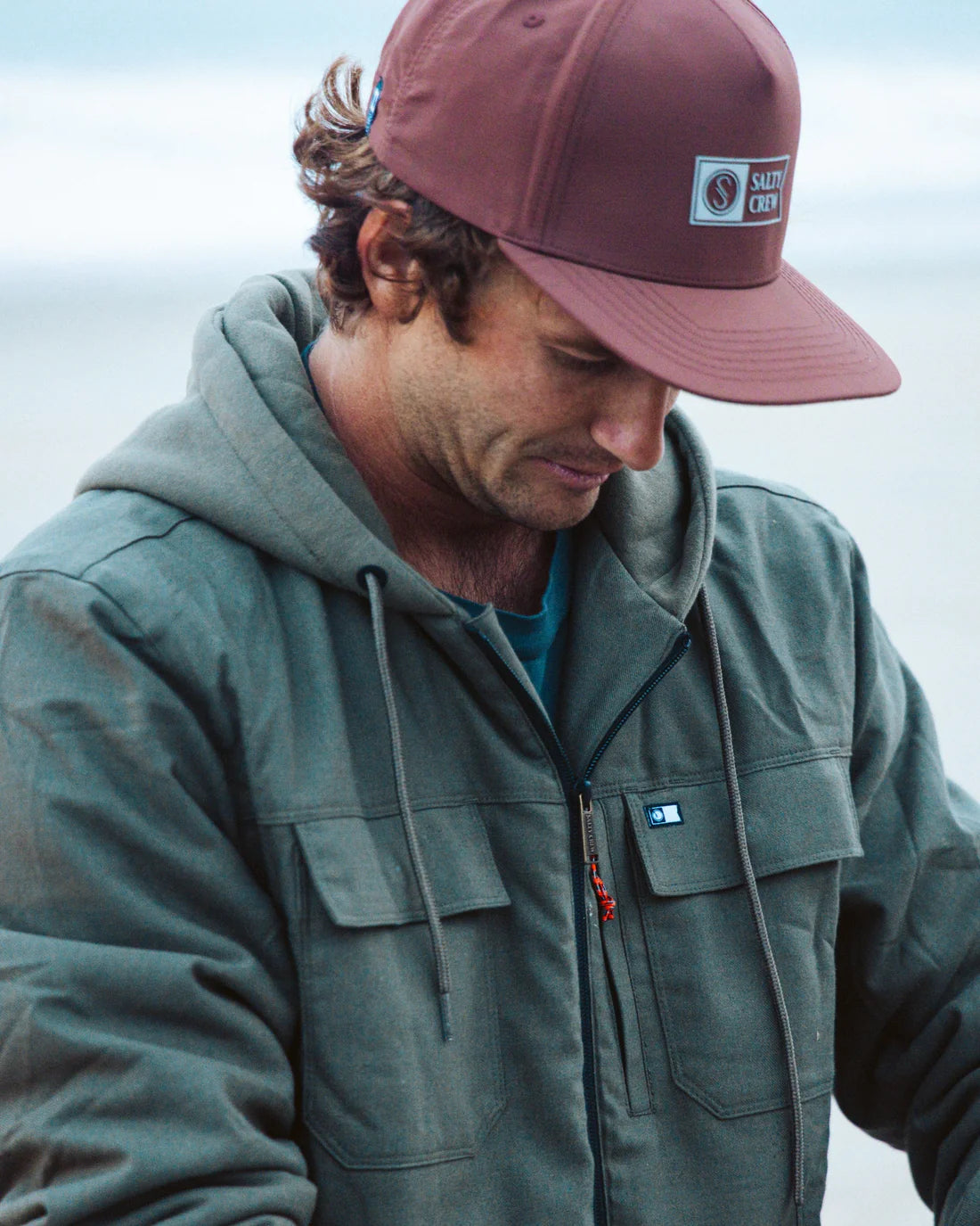 Salty Crew Fathom Jacket Green