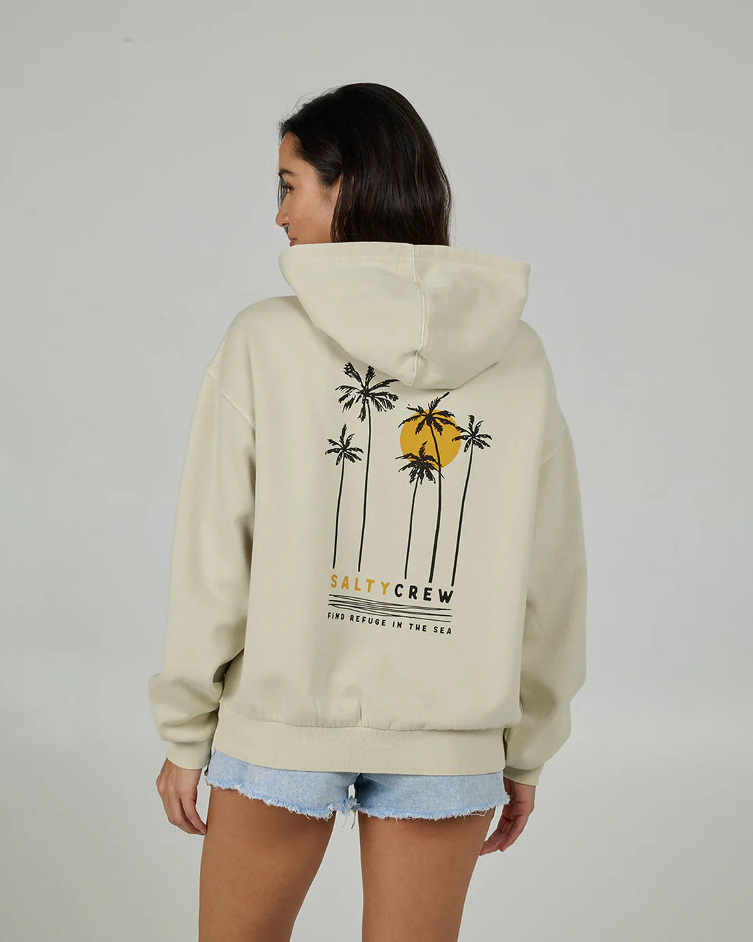 Salty Crew Palms Hoody Faded Off White