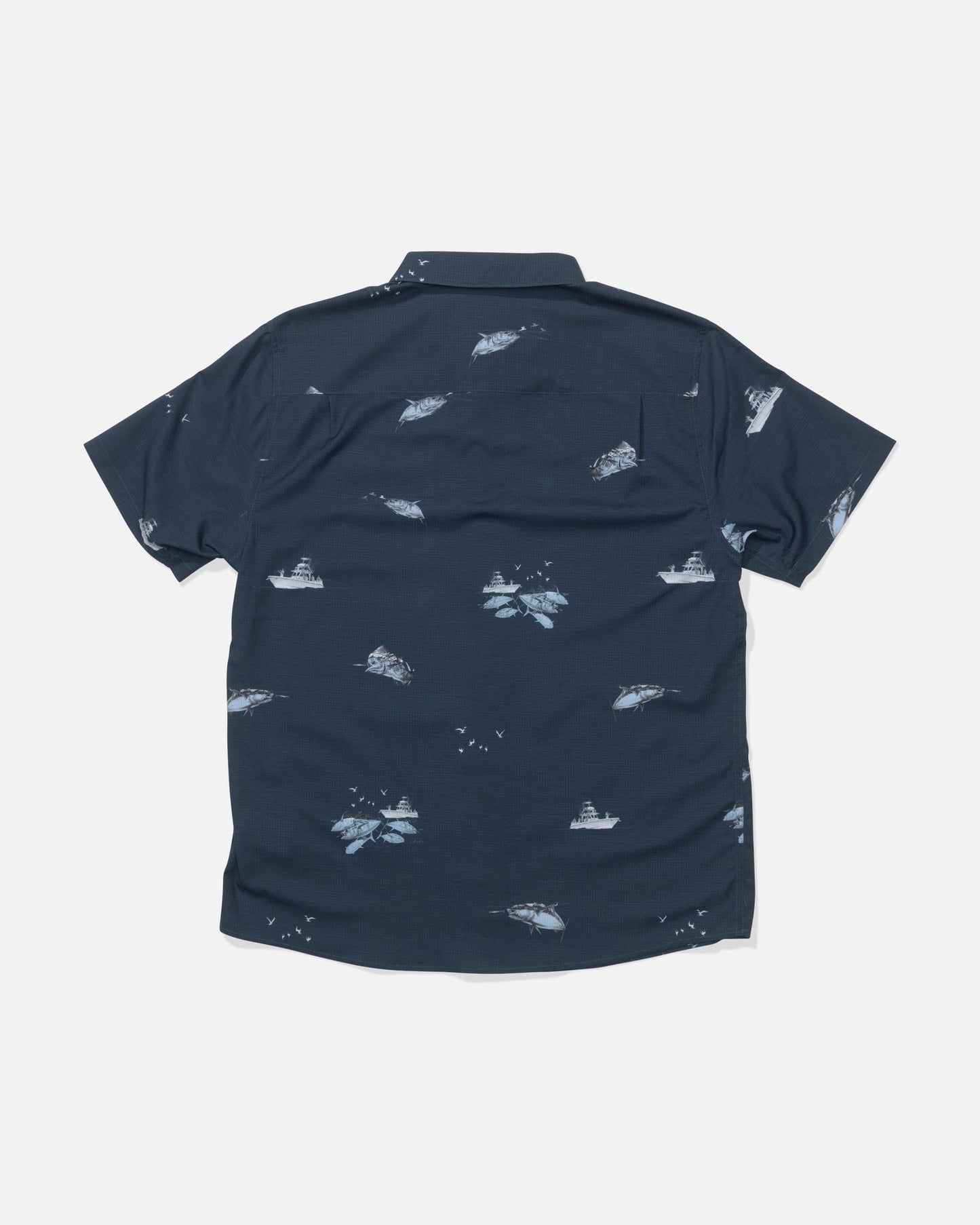 Salty Crew Breezer Perf Buttom Up Midnight Navy