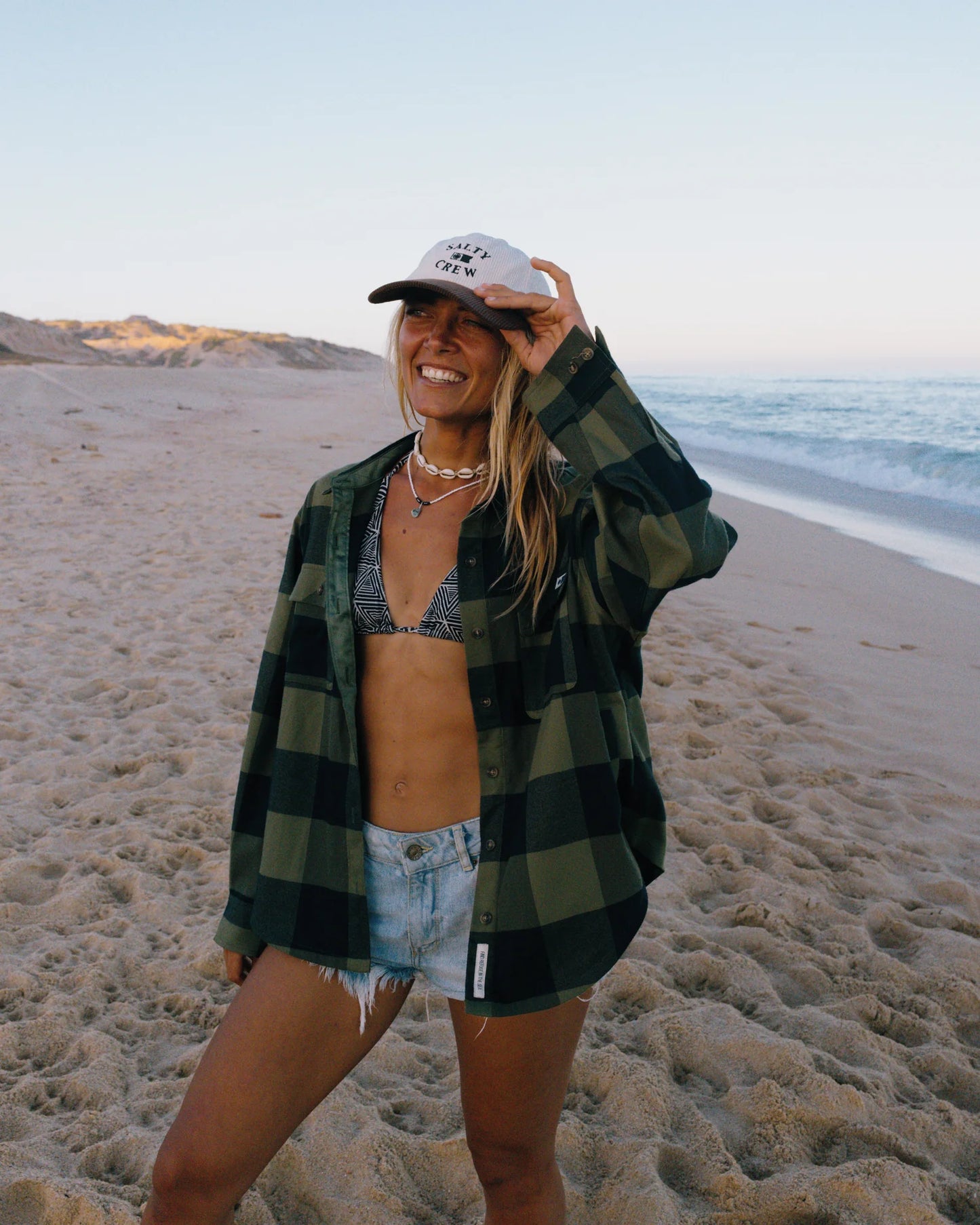 Salty Crew Fathom Flannel Olive