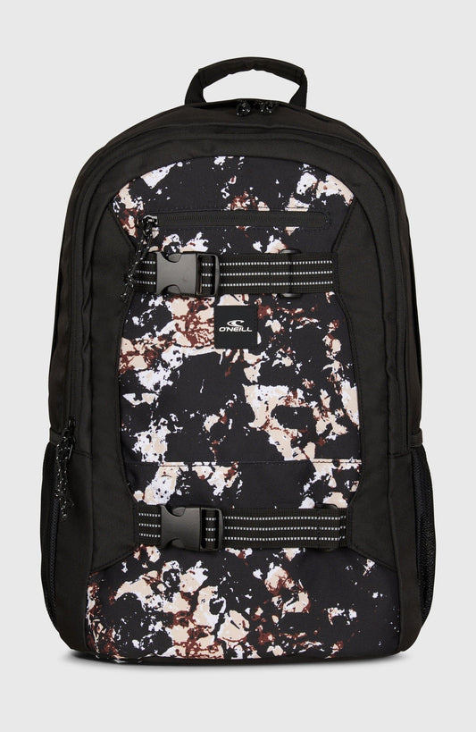 O'Neill Boarder Backpack Black Beige Quarry