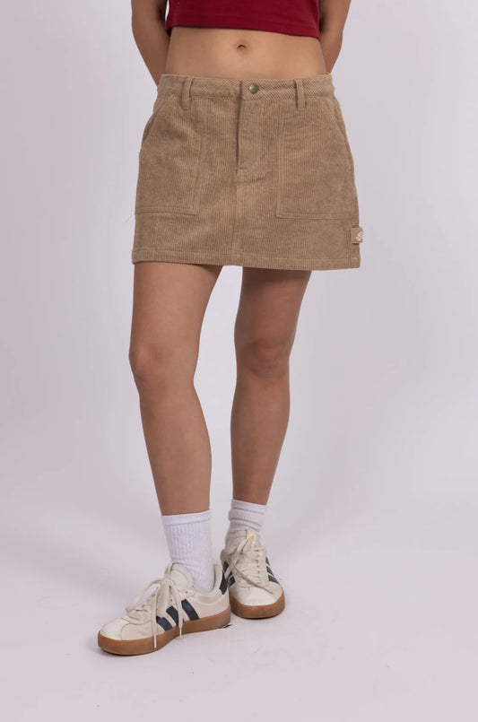 Rusty Billie Low Rise Skirt Camel
