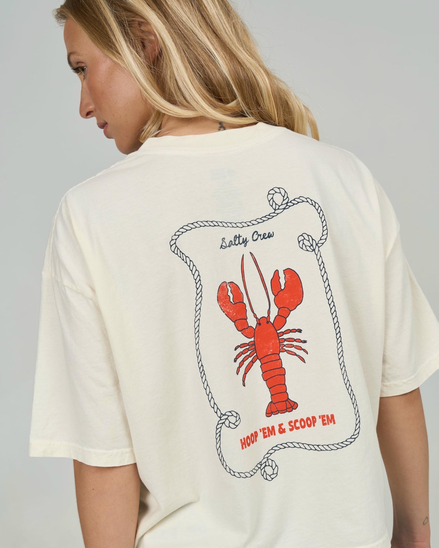 Salty Crew Shellbrate Skimmer Tee - White