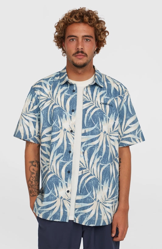 O´Neill Print Shirt Blue Dipped Leaves