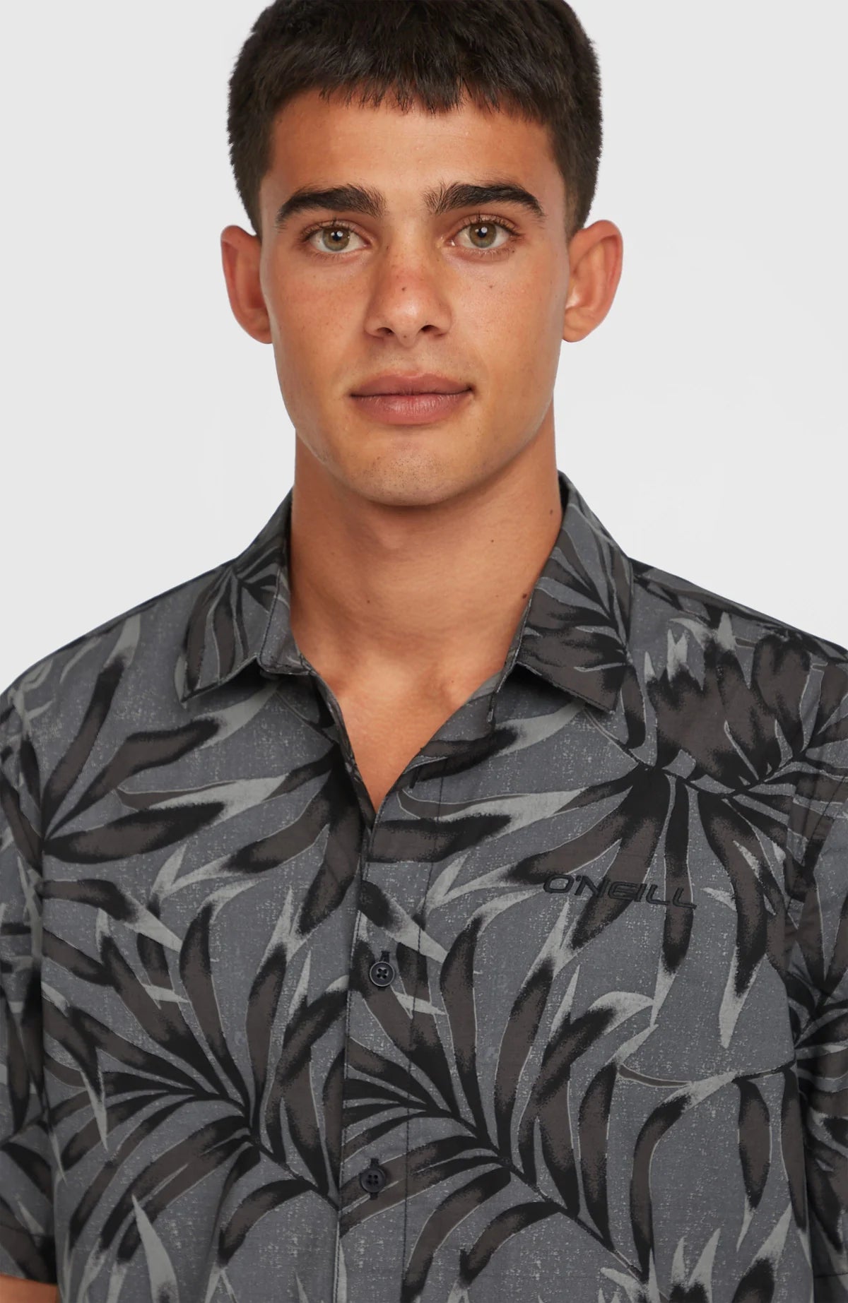 O´Neill Print Shirt Black Dipped Leaves
