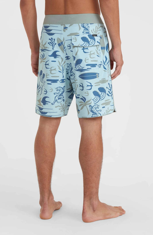 Men Hyperfreak Mysto Scallop 19'' Boardshorts | Blue