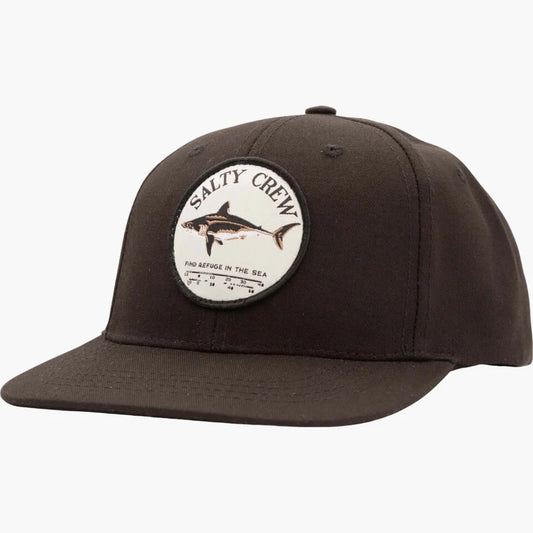 Salty Crew Bruce Boys 6 Panel Cap Black