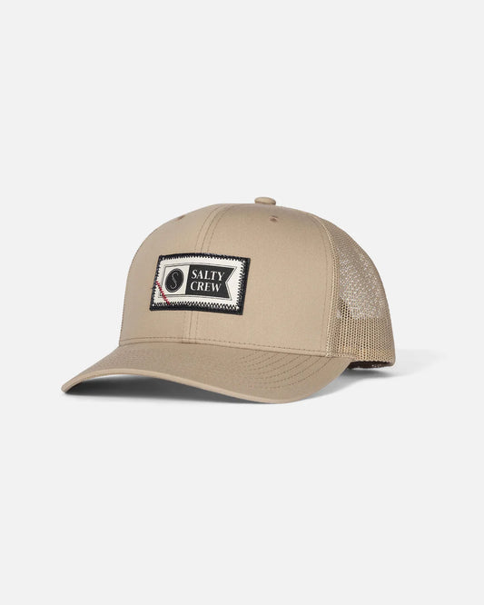 Salty Crew Topstitch Retro Trucker Khaki