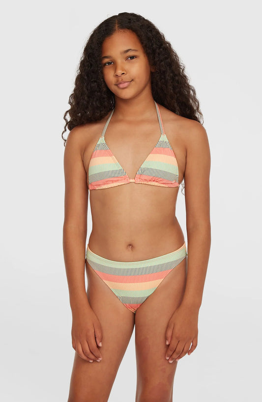 Kids Essentials Triangle Bikini Set | Green