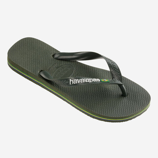 Havaianas Brasil Logo Green Olive