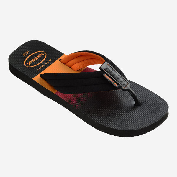 Havaianas Urban Print Black Orange