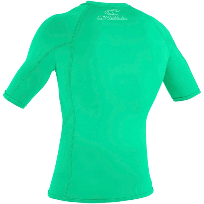O´Neill Youth Basic Skins SS Rash Guard - Light Aqua
