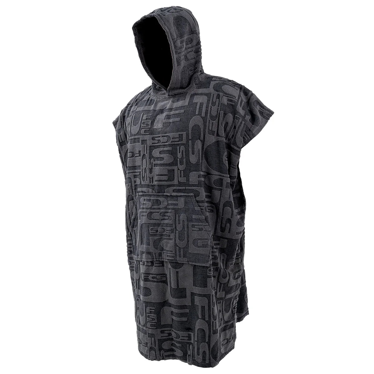 FCS Poncho Towel Jacquard Charcoal