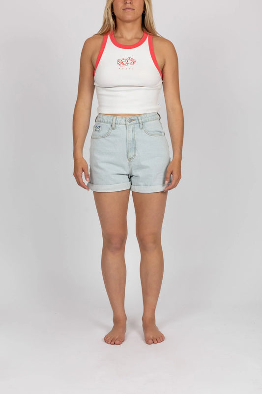 Rusty Hermosa High Rise Denim Short