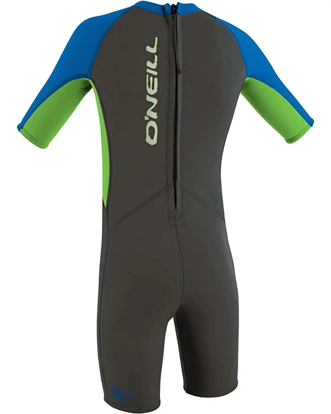 O'Neill TODDLER REACTOR-2 2MM BACK ZIP S/S SPRING - BOYS Graphite/Dayglow/Ocean