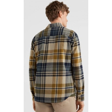 O'neill Chemise Flannel Homme Beige Plaid Check
