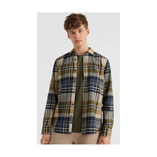 O'neill Chemise Flannel Homme Beige Plaid Check