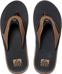 Reef Fanning Black Tan