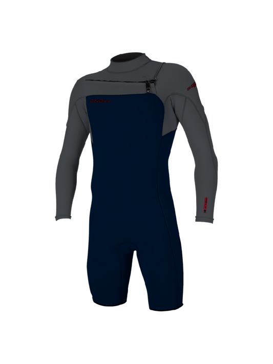 Men Hammer 2mm Chest Zip Long Sleeve Spring Wetsuit Black