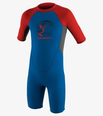 Traje neopreno corto O'Neill Toddler Reactor 2/2 mm azul rojo gris infantil