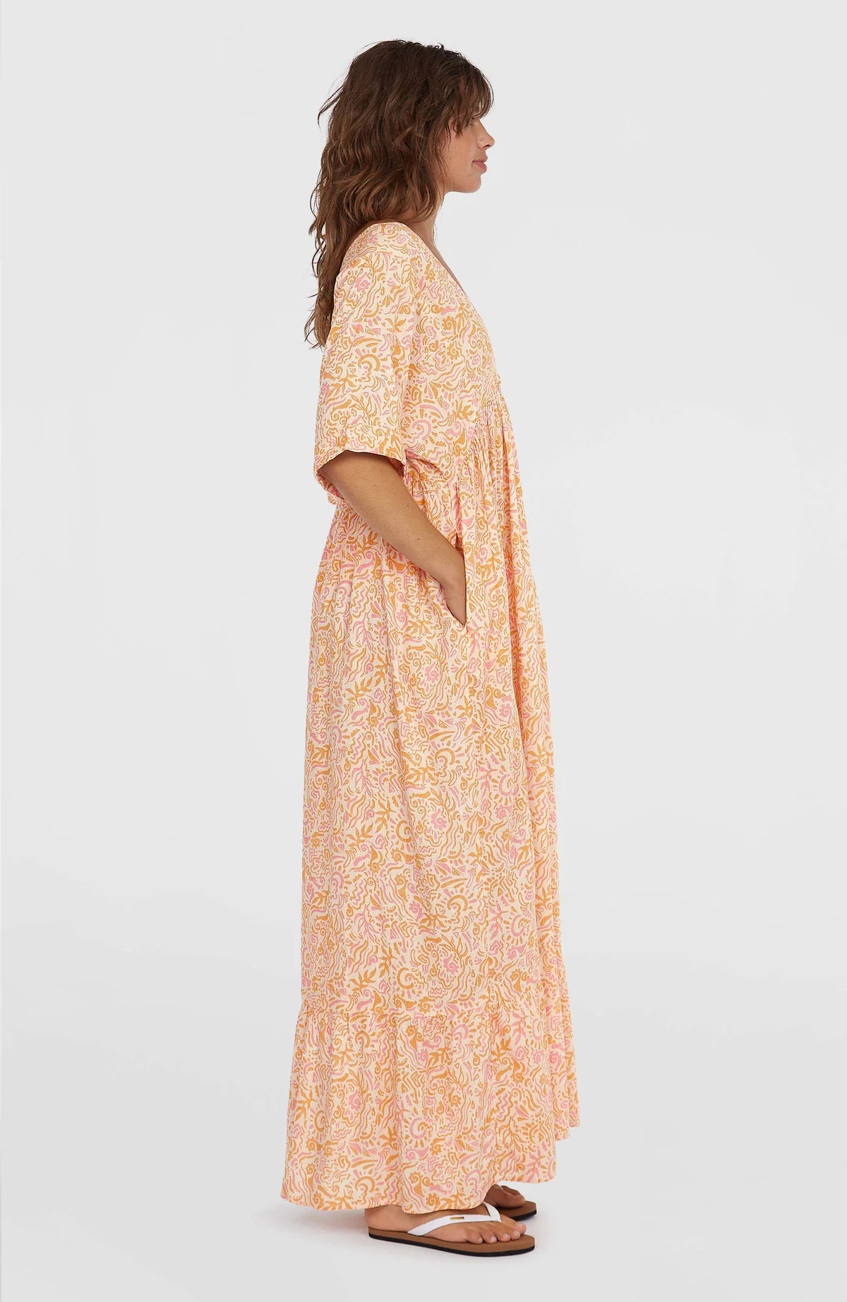 O´Neill Women of the Wave Maxi Dress Orange