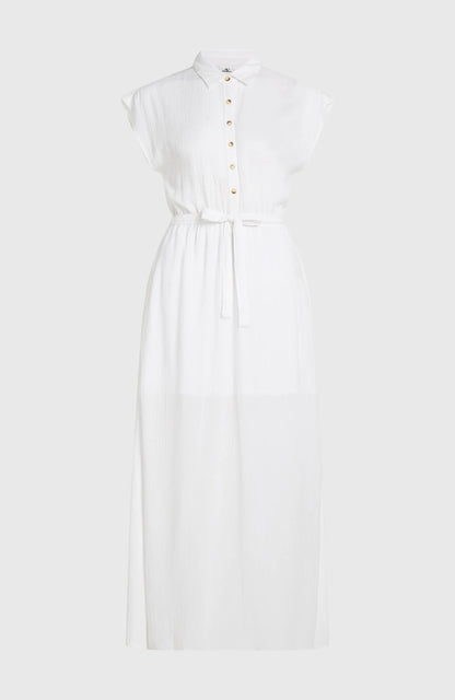 O´Neill Women Lori Maxi Shirt Dress White