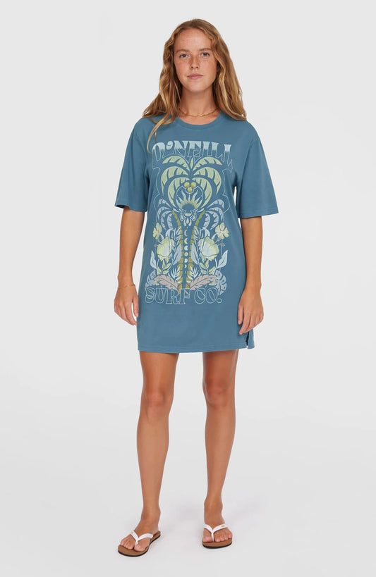 O'Neill Beach Vintage Tee Dress Blue