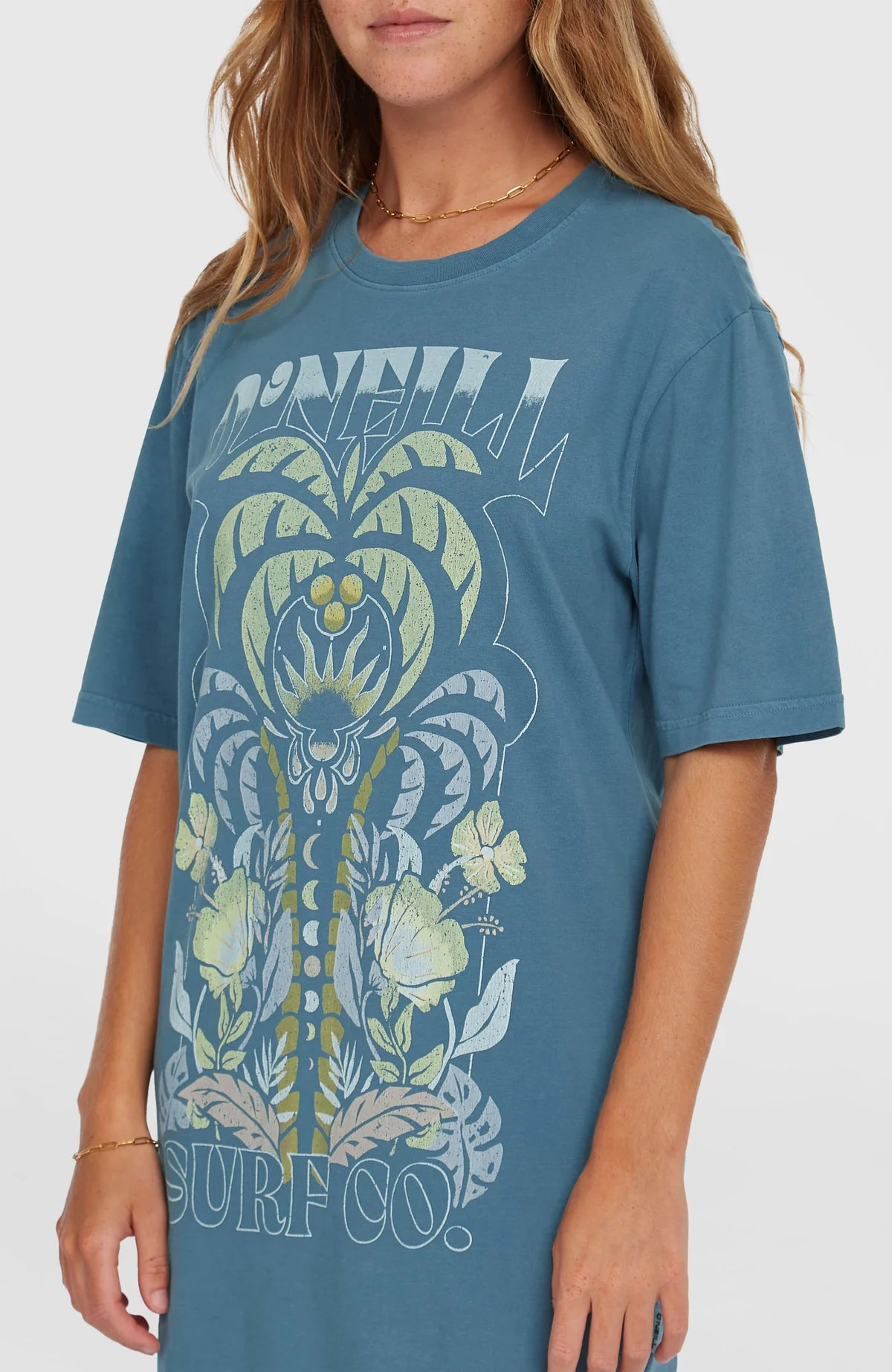 O'Neill Beach Vintage Tee Dress Blue