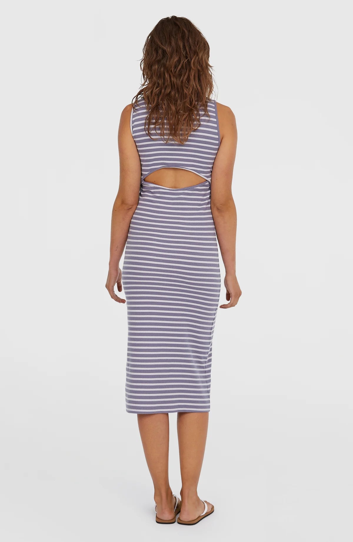 O'Neill Women Jess Midi Rib Dress Purple