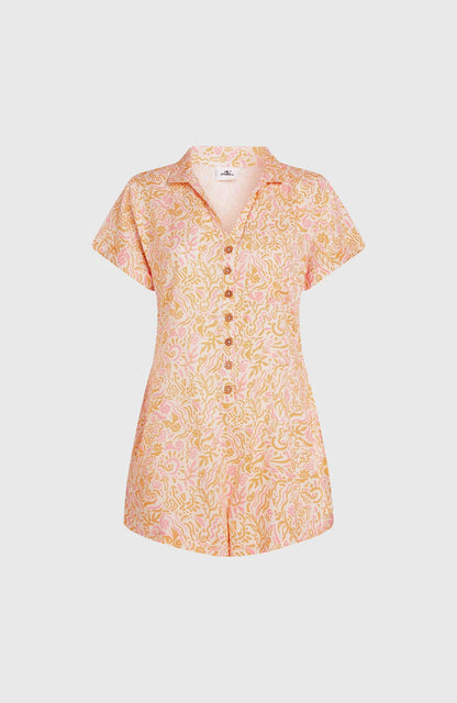 O'Neill Women Of the Wave Romper Orange