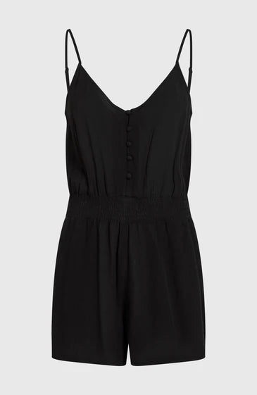 O'neill Thin Strap Buttoned Romper | Black