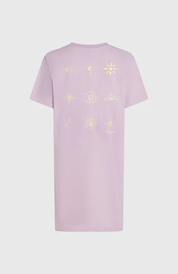 O´Neill Womens WOTW T-Shirt Dress Pale Lavender