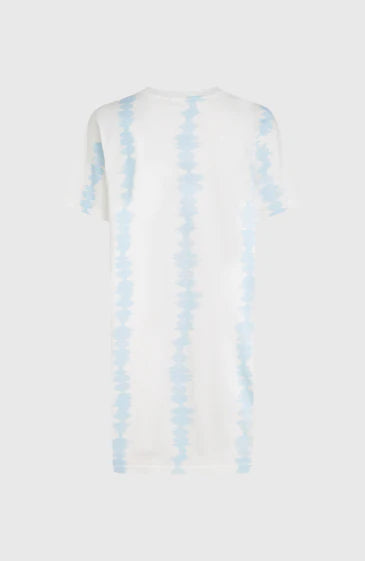 O´Neill Womens WOTW T-Shirt Dress White Tie Dye