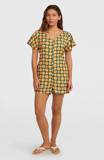 O´Neill O´Riginals Playsuit Green Retro Flower