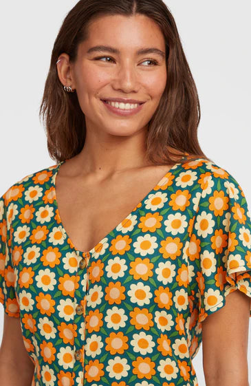 O´Neill O´Riginals Playsuit Green Retro Flower