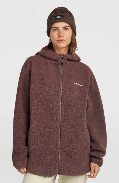 O'Neill Must Have Long FZ High Pile Fleece | Purple Gray