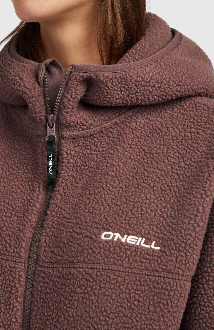 O'Neill Must Have Long FZ High Pile Fleece | Purple Gray