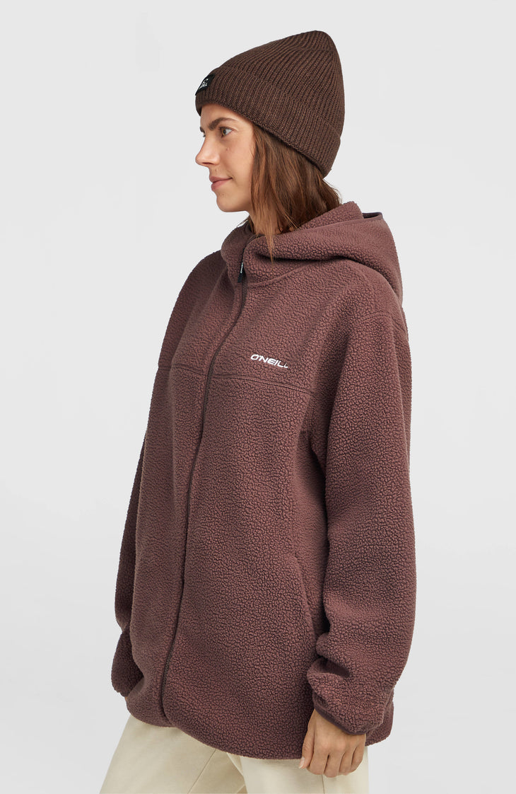 O'Neill Must Have Long FZ High Pile Fleece | Purple Gray