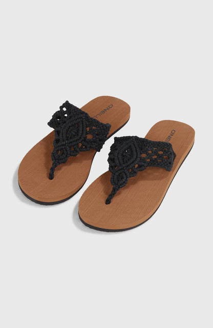 O'Neil Women Ditsy Crochet Sandals | Black