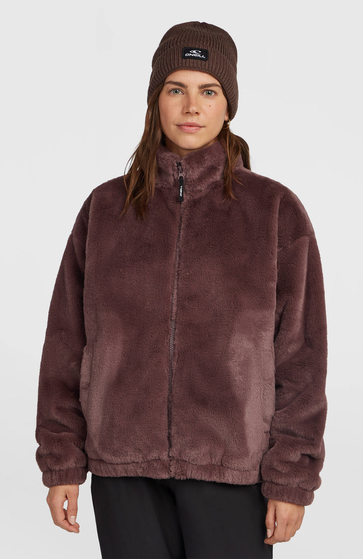 O'Neill Woman | Must Have Full Zip Faux Fur Jacket | Purple Gray