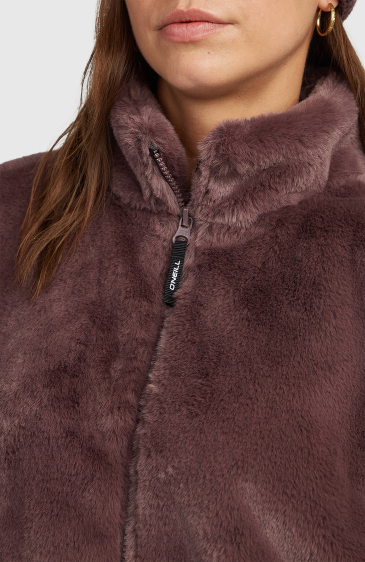 O'Neill Woman | Must Have Full Zip Faux Fur Jacket | Purple Gray