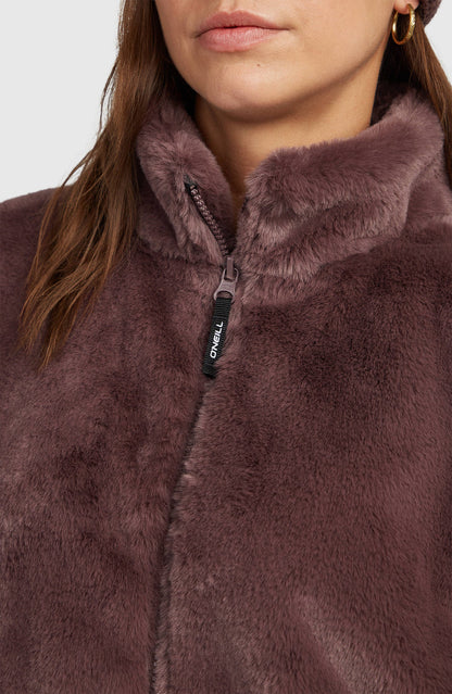 O'Neill Woman | Must Have Full Zip Faux Fur Jacket | Purple Gray