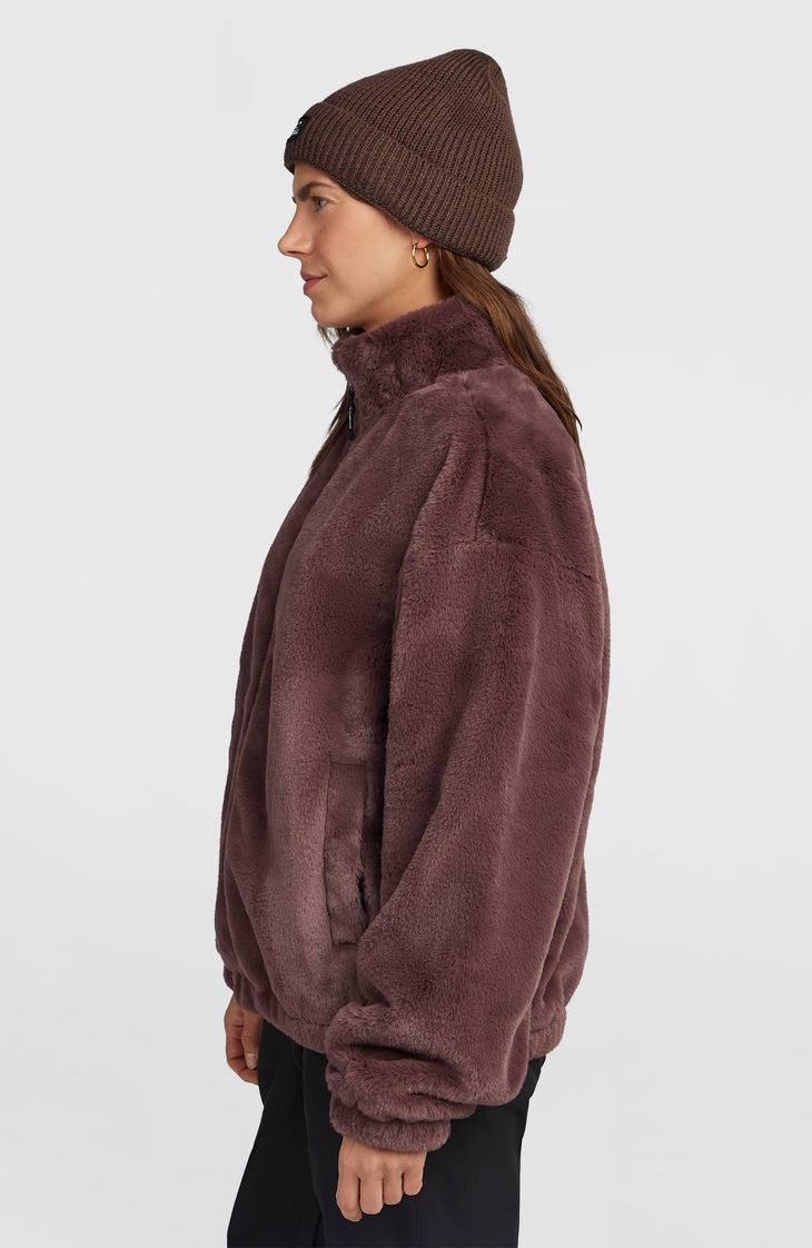 O'Neill Woman | Must Have Full Zip Faux Fur Jacket | Purple Gray